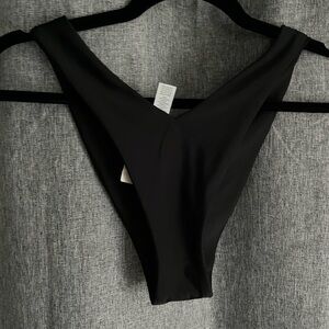 aerie cheeky black bikini bottoms